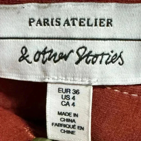 & Other Stories Button Down Skirt Size 4 - Picture 4 of 5